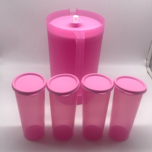 Tupperware Jumbo Jug and 4 Wonder Tumblers Set. - Picture 4 of 16